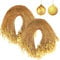 JUNEBRUSHS Weihnachtsbaum Haken, 600 Stück Ornament-Aufhänger Mit Schnappverschluss, Dekoration Einfaches Schnelles (Gold)