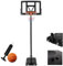 XMTECH Panier de basket portable - Hauteur réglable de 2,3 à 3,05 m - Avec roulettes, pompe et pompe - Pour enfants et adultes - Pour sports d'intérieur et d'extérieur