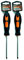 Tradineur - Pack de 2 Destornilladores Estrella 4 x 100 mm - Herramienta Manual - Bricolaje y Montaje - Punta Magnética - Acero Inoxidable.