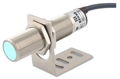 SHMKBDPF Lichtschranke mit Lasersensor, 80 cm, Diffuse Reflexion, Infrarot-sichtbares Lichtmaterial, undurchsichtiger Lichtschranke M18(Glass Surface,18MM_PNP NO)