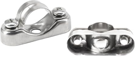(10 Pieces) 16-18mm Wall Mount Hose Clamp Pipe Bracket 304 Stainless Steel Pipe Straps
