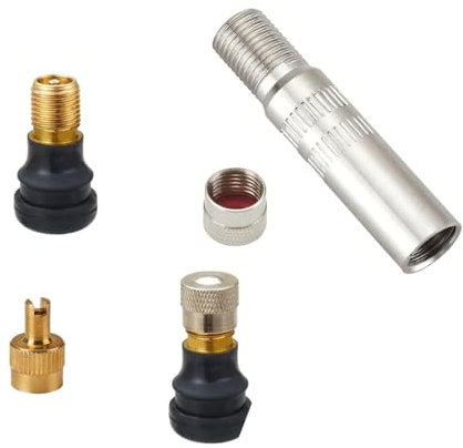 2 Stück Tubeless Ventil, Extenderventil, E-Scooter Ventilverlängerungs Adapter, Roller Zubehör für Segway, Ninebot Max G30, G30d, Trittbrett Vmax Vx2, Xiaomi M365, Pro, Pro2, 1s