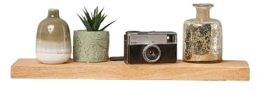Fox & Grain Premium Handcrafted Rustic Floating Shelf (30cm)