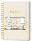LuBudingJoy Libro de recetas en blanco para escribir en tus propias recetas. Libro de cocina en blanco de tapa dura Sprial, diario de recetas con capacidad para 150 recetas (blanco perla)