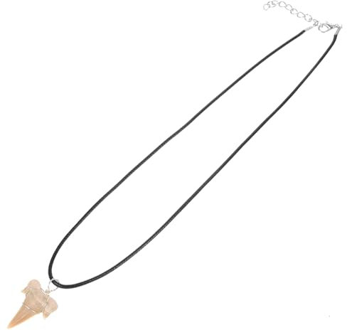 ifundom Haifischzahn Halskette Unisex Leichter Schmuck Mit Natürlichem Haifischzahn Anhänger Für Strandliebhaber Und Alltagsstil