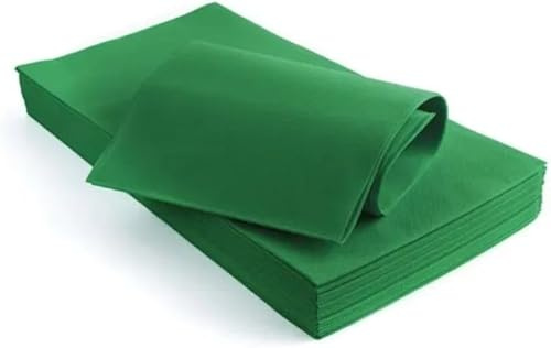 Terryshop74 Tovaglie TNT - Formato cm. 100x100 - Confezione da 25 tovaglie in Tessuto Non Tessuto Ideali per ristoranti, pizzerie, alberghi, trattorie (25, Verde)