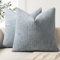 ZWJD Kissenbezug 40x40 2er Set Chenille Kissenbezüge Sofakissen Kissenhüllen Staub Blue Dekokissen Weiche Sofakissenbezug für Couch, Bett und Wohnzimmer Heimdekoration Luxus Zierkissenbezüge