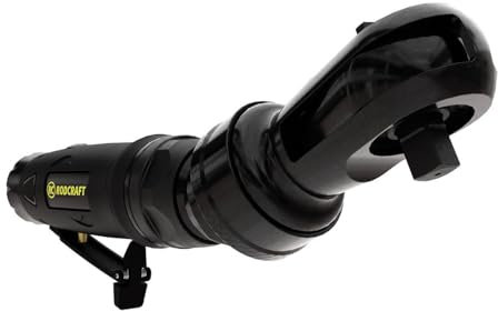 Rodcraft RC3288 Druckluft Ratschenschrauber mit flexiblem Kopf (3 Positionen: gerade, 30° nach oben/unten), Vierkant 3/8 Zoll, max. Drehmoment 80 Nm, Arbeitsdrehmoment 53 Nm