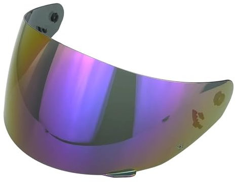 Motociclo Visiera for casco, visiera for casco for LS2 FF802/FF352/FF351 HD Vision Garanzia di qualità Motocicletta Lenti HD abbaglianti e fantastiche (fumo)(Rainbow)