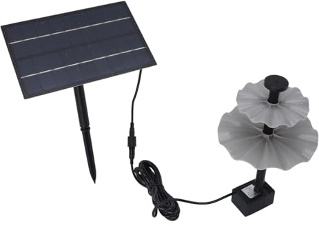 Keenso Set Pompa Acqua Ad Energia solare. Pompa per Fontana Efficiente e a Risparmio Energetico per Piscine da Giardino