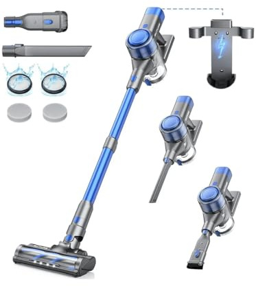 BUTUR VC50 Aspirateur sans Fil 400W/33000Pa, aspirateur Balai Puissant avec réservoir à poussière de 1.5L, Batterie Amovible, aspirateur à Main pour Tapis, sols durs et Poils d’Animaux