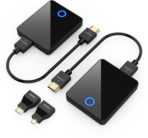Wireless HDMI Transmitter and Receiver, BEQOOL 98ft/30m Wireless HDMI Extender Kit,1080P@60 Hz Plug & Play, Streaming Media Video/Audio von Laptop, Kamera, PC zu Monitor, Beamer, HDTV