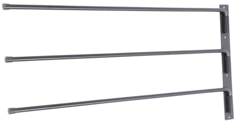 Xiuganpo Portasella, Portacoperte per Cavalli con 3 Barre Oscillanti a 180 Gradi, Portaoggetti per Coperte da Sella Montato a Parete con Installazione Semplice per l'organizzazione del Garage