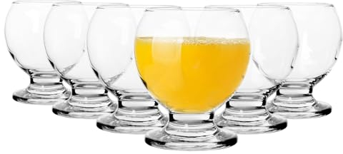 LAV 6x 215ml Nectar Glass Tumblers - Dishwasher Safe Kitchen Water Cocktail Juice Gin Wine Whisky Drinking Glassware Glasses Set