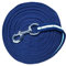 Avon Equine Longiergurt für Pferde, weiches Nylon, Trainingshilfe, Longierseil, in verschiedenen Größen und Farben (Marineblau/Babyblau/Marineblau), 8 m