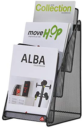 ALBA MESHPREZA5 N Tischständer, Metall, Mesh, schwarz, mittel