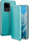 ONEFLOW Business Case für Samsung Galaxy S20 Ultra / 5G Handyhülle klappbar mit Standfunktion, Klapphülle Flipcase Cover Dünn, PU Leder Hülle mit Kartenfach, 360 Grad Schutzhülle, Mint Blau