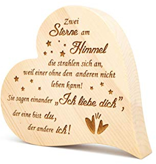 sagl.tirol Zirbenherz Zwei Sterne am Himmel... 20cm