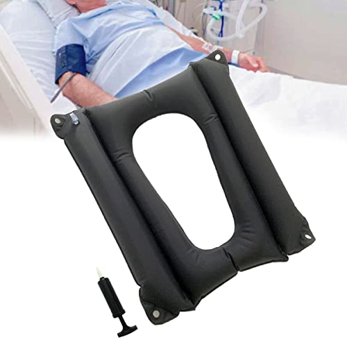 MESINURS Coussin Gonflable Bedridden pour Personnes âgées handicapées, Respirant pour soulager la Douleur pour Fauteuil Roulant et Chaise de Toilette