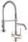TVTIUO Robinets de cuisine à 3 voies avec douchette extractible mélangeur d'eau potable en laiton bec pivotant à 360 °,Pull-down,Nickel Brossé