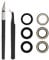 Cemobile Lentille de rechange arrière en verre saphir compatible avec iPhone 12 Pro 6,1 avec adhésif préinstallé, pince à épiler antistatique, kit d'outils de réparation de couteau de précision