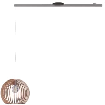 Lightswing® Single Aufhängesystem für eine Hängelampe - Edelstahl - 110 cm - Beweg deine Hängeleuchte Mühelos - Einfache Installation - Hängelampe Esstisch - Pendellampe Verstellbar - Hängeleuchte