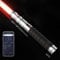 Smooth Swing Dueling Lightsabers with APP - Infinite RGB 16 Colors Changeable Light Sabers, Motion Control Metal Hilt Light Saber for Adults Teens Gift, 16 Sounds Fonts, Battery Recharge, Silver