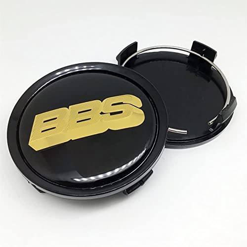 RYUJI 4 STÜCKE Auto Felgendeckel,für BBS 74mm Radnabe Nabenkappe Abzeichen Styling Zubehör