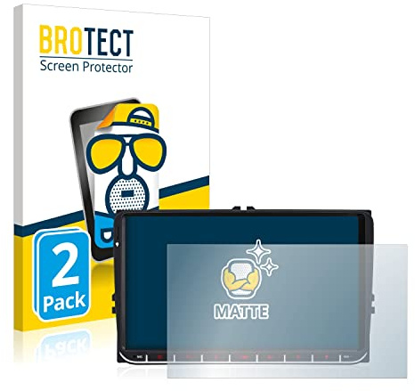 BROTECT Schutzfolie für M.I.C. AV9V2 | 2 Stück Entspiegelnder Displayschutz Made in Germany Matte Displayschutz-Folie Anti-Reflex Anti-Fingerprint Einfache Montage