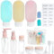 ZTMY Travel Bottles Set for Toiletries,15PCS Travel Accessories Leakproof Squeezable Travel Bottles Refillable Containers Kit Empty Containers with Bags for Cosmetic Shampoo Lotion Liquids