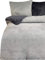 one-home 4 teilig Winter Bettwäsche 155x220cm Teddy Plüsch Uni grau warm Fleece Übergröße