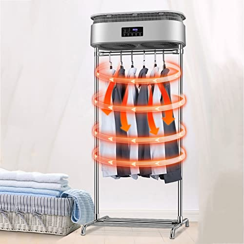 Tendedero de Ropa de Secado Rápido, Secadora de Ropa Eléctrica de 1350/1800W, Calefacción PTC, Sincronización de 12H, Secado Rápido de 70℃ Con Bajo Consumo de Energía, Pantalla Táctil Inteligente ( Si