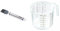 Tescoma 428256 Pennello Cucina in Silicone, Acciaio Inossidabile, Grigio & 630408 Delicia Brocca con Scala gaduata, Plastica, 1 l, 1 Pezzo