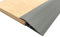 2M Perfil de Transición para Pisos PVC Tira de Umbral Tiras de Transición de Suelo Tapajuntas Suelo Adhesivo Tira Divisoria Puerta, Altura de Transición Inferior a 1.5 cm, Gris