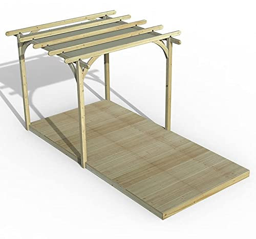Forest Garden Ultima Pergola and Decking kit 2.4 x 4.8m with Canopy