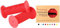 Prometheus Kinderfahrradgriffe Fahrradgriffe Kinder für Mädchen Jungen schadstofffrei | Phthalate frei | Kraton-Gummi 92 x 20 MM (Rot)