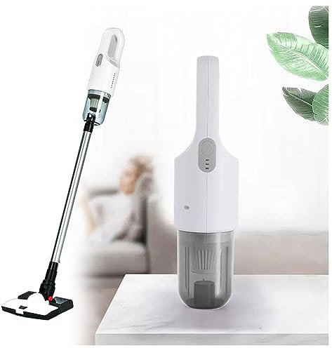 Aspirateur A Main, 12000Pa Aspirateur Eau Et Poussiere USB Rechargeable Convient, IdéAl pour Domicile, Voiture, Cuisine,White