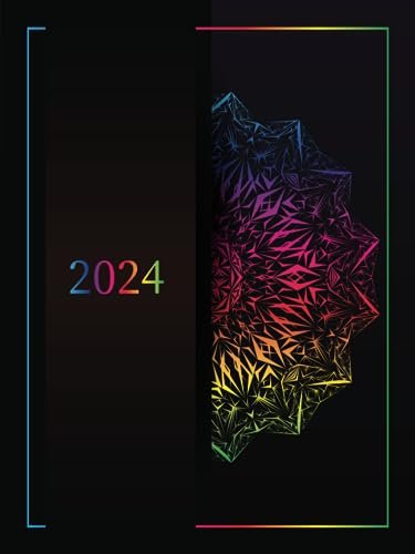 Buchkalend 2024: 1 Seite 1 Tag, Tagesplaner Din A4, 12 Monate, Terminplaner mit Uhrzeit, Zusätzlich zu Feiertagen, To do, wichtigen Notizen