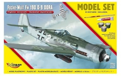 MIRAGE HOBBY Deutsches Jagdflugzeug Focke-Wulf Fw 190 aus dem Zweiten Weltkrieg