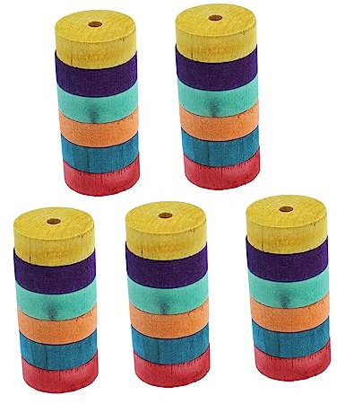 Toyvian 30stücke Farbige Holzräder Spielzeug Naturholz Handwerk Räder Bastelräder Für Diy-projekte Glatte Oberfläche Sanftes Fahren