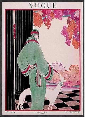 ORCOW Wandkunst Poster Bilder Vintage Cuadros Vogue Figur Zitate Poster und Drucke Leinwand Malerei Frauen Vintage Poster Dekorative Bild Poster Art Deco Wanddekoration – 50 x 70 cm