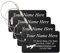 MeMeDIY Personalisierte Gepäckanhänger Aluminium mit Namens/Text/Logo und Adress Gravur Dauerhaft Wasserdicht Metallanhänger Reise-Tags für Koffer 1–4er-Pack Horizontales & Vertikales Modell A1