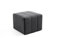 LIKMA Pouf, Hocker Schwarz 46x35x46 cm, 3D-Effekt Velvet Sitzhocker, Fußhocker, Pouf Hocker, Polsterhocker, Moderne Sitzbank, Garderobenbank, Ottoman Stoff: Jasmine 100