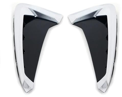 Grill Für X5 F15 2014–2017 2018, 1 Paar Auto-Fronttürgitter, Blattplatte, Luftauslass, Dekoration, Abdeckstreifen Frontgrill(Color:Silber)