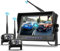 Hodozzy 9 Zoll IPS Monitor Digitales Kabellos Rückfahrkamera Set, mit Toter-Winkel-Warnung, Wasserdicht Rückfahrkameras Funk 2 Kameras Aufzeichnung, Nachtsicht, LKW/Anhänger/PKW/Wohnmobil 12V 24V