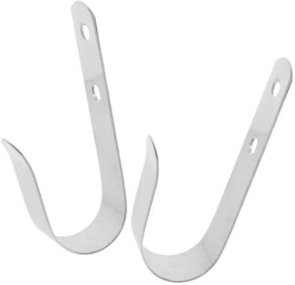 KOMBIUDA Stainless Steel Boat Lifebuoy Holder Garage Storage Hooks Pcs Easy Install for Boat Railings Pool Fences