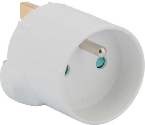 Adaptateur France vers Angleterre - 13A - fusible brochable - Zenitech