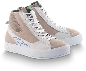 Alpinestars Stella Stated Podium Damen Motorradschuhe Weiß Hellgrau (Beige)