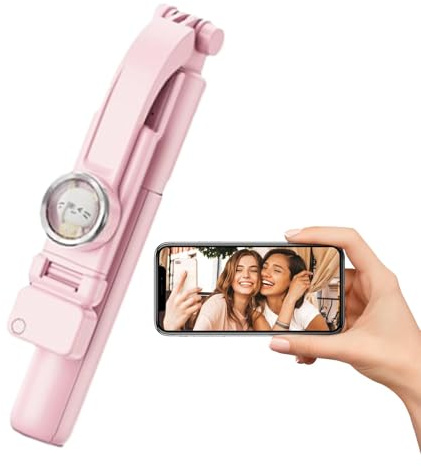 VITSRISEA Selfie Stick Ausziehbarer Selfie Stick Tripod-Min-Min-Min-Stick für Smartphone | Tragbarer Reisetripod mit Fernbedienung, leichtes Handy-Stativ für Selfies, Live-Streaming, Vlog E