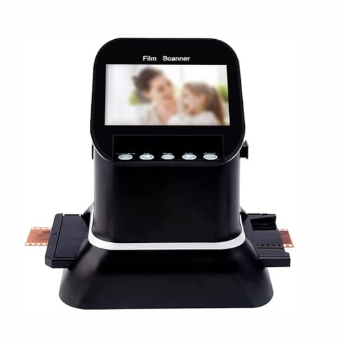 MegLob Digital Film Scanner, Mini Slide & Film Scanner, Portable Film Scanners, 1080P Digital Film Converter, Convert 35Mm/135/126/127 Negative & Slides To Digital JPEG Images, for Saving on SD Card
